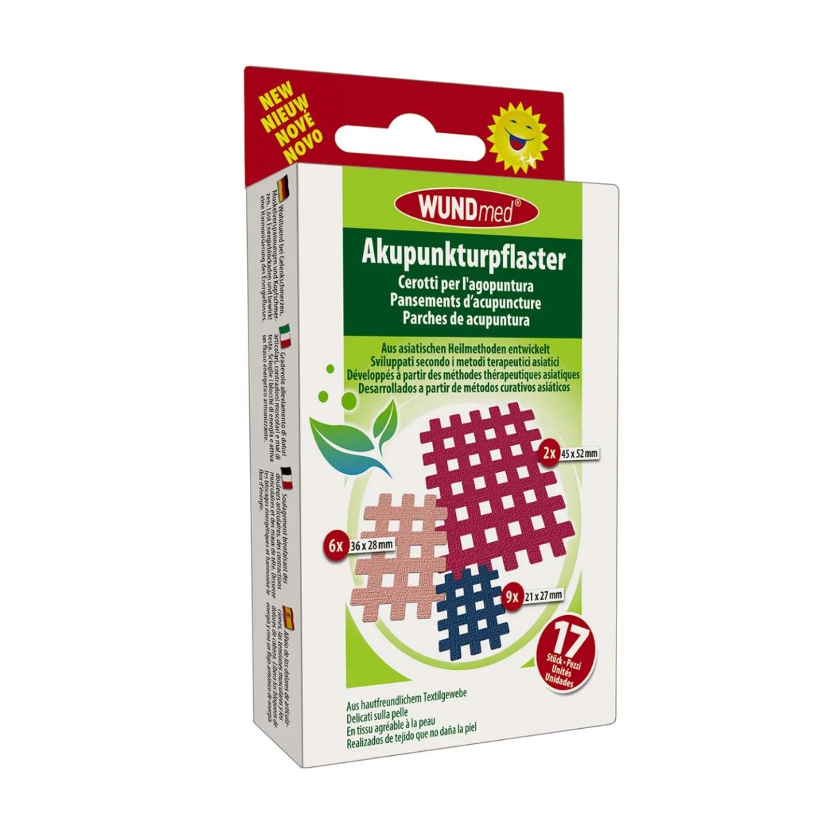 WUNDmed Gesundheit Akupunkturpflaster 17-tlg.