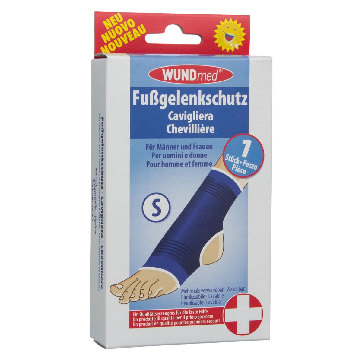 WUNDmed Gesundheit Fussgelenkschutz Gr. S