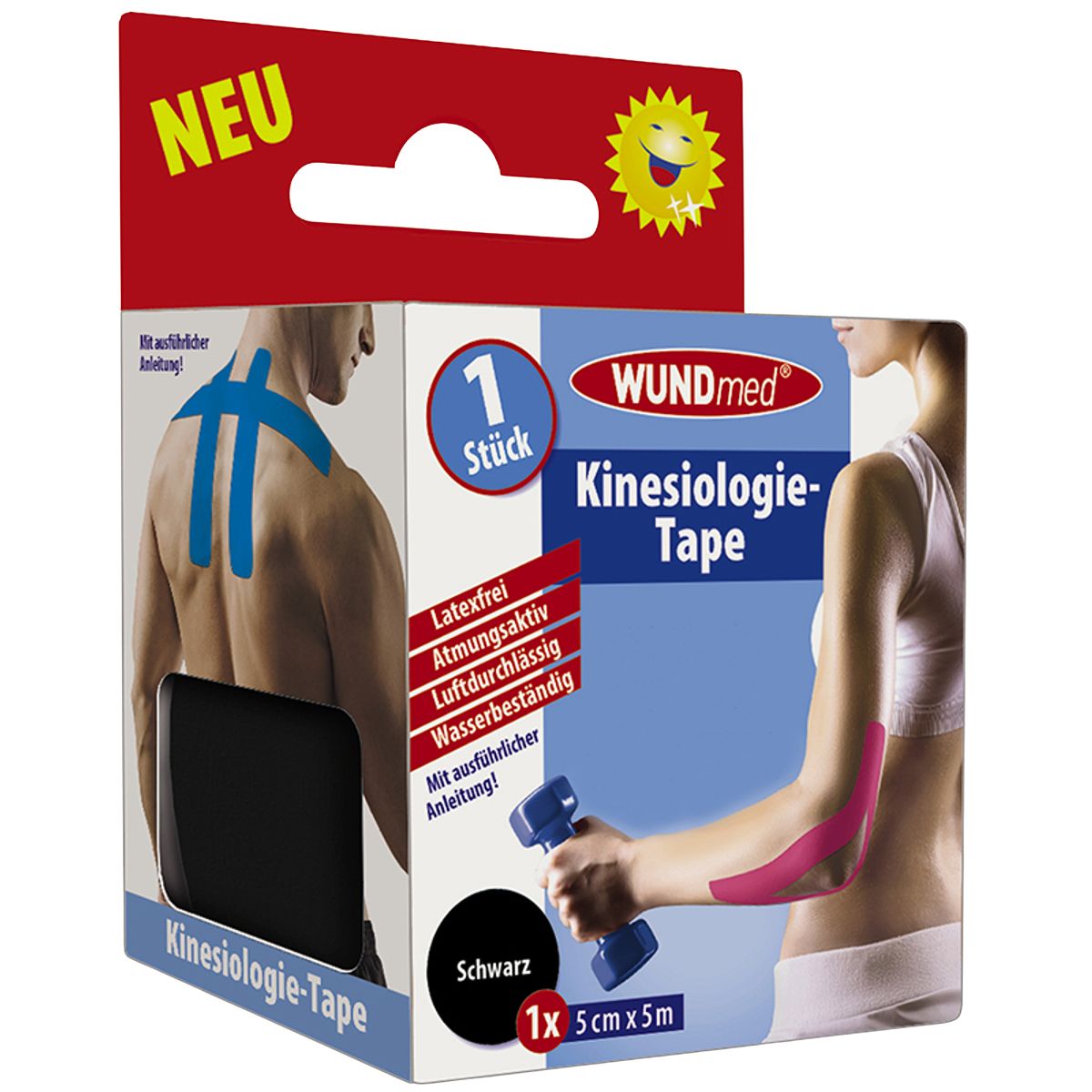 WUNDmed Kinesiologie Tape schwarz