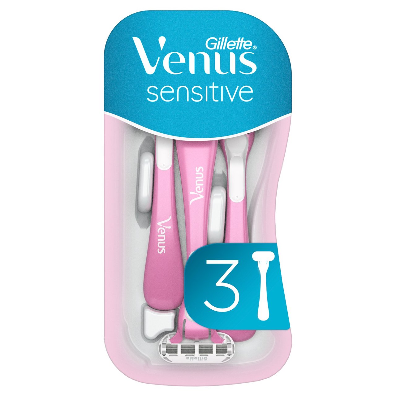 Gillette Women Venus Senstiv Skin Elixir 3er