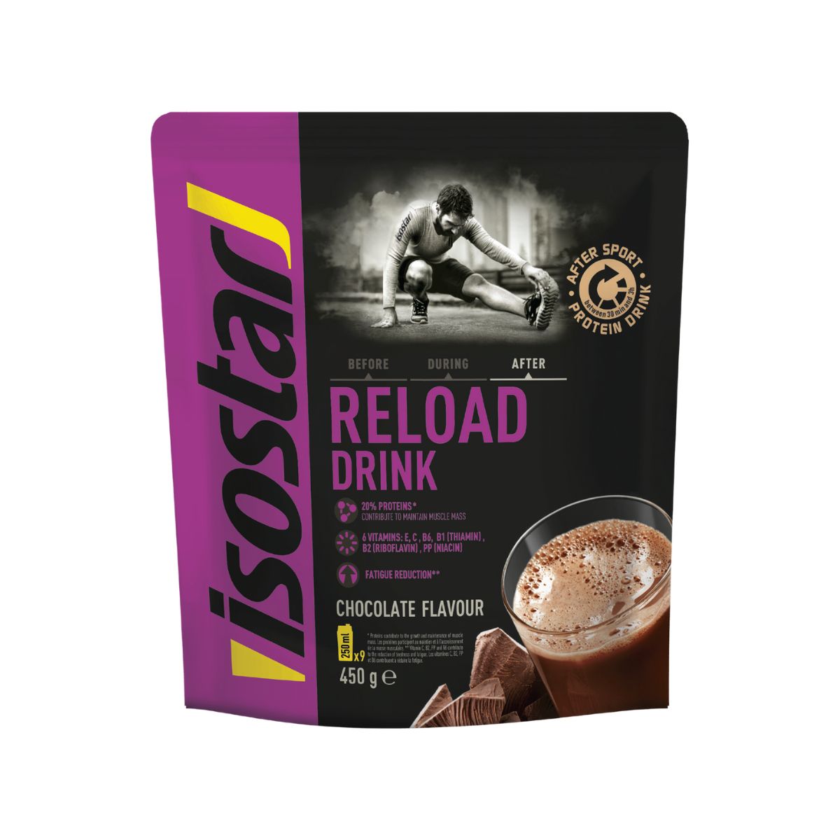 Isostar Reload Drink Schokolade 450g