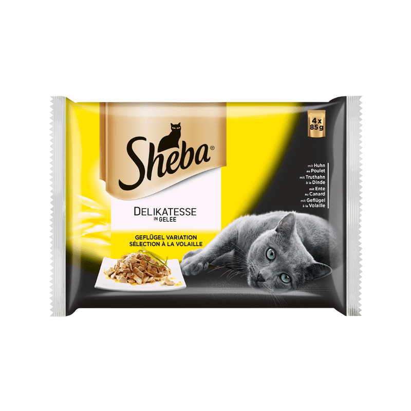 Sheba Delikatesse in Gelee 4x85g Geflügel