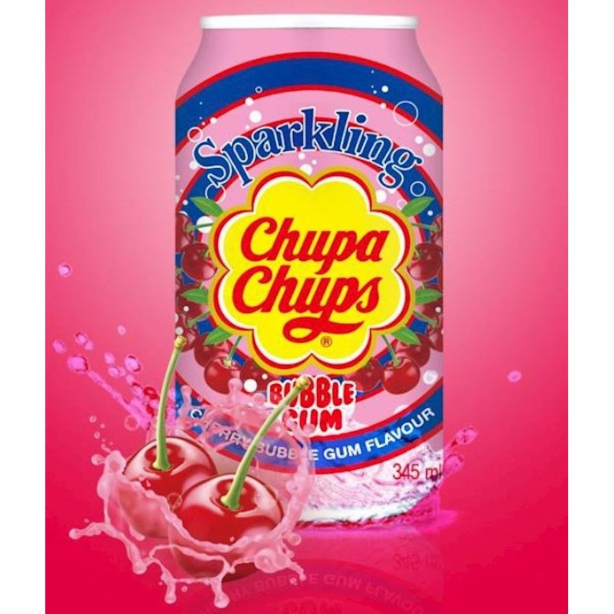 Chupa Chups Drink Bubble Gum Cherry 345ml