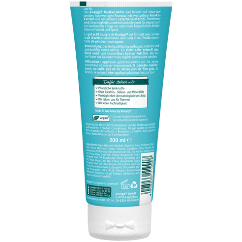 Kneipp Muskel Aktiv Gel 200ml in der Tube im Outlet Sale