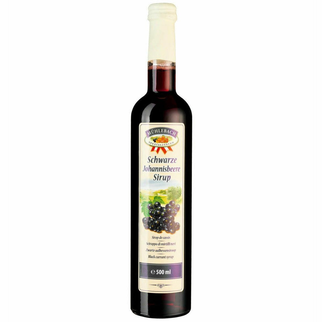 Mühlebach Sirup schwarze Johannisbeere 0,5l im Outlet Sale