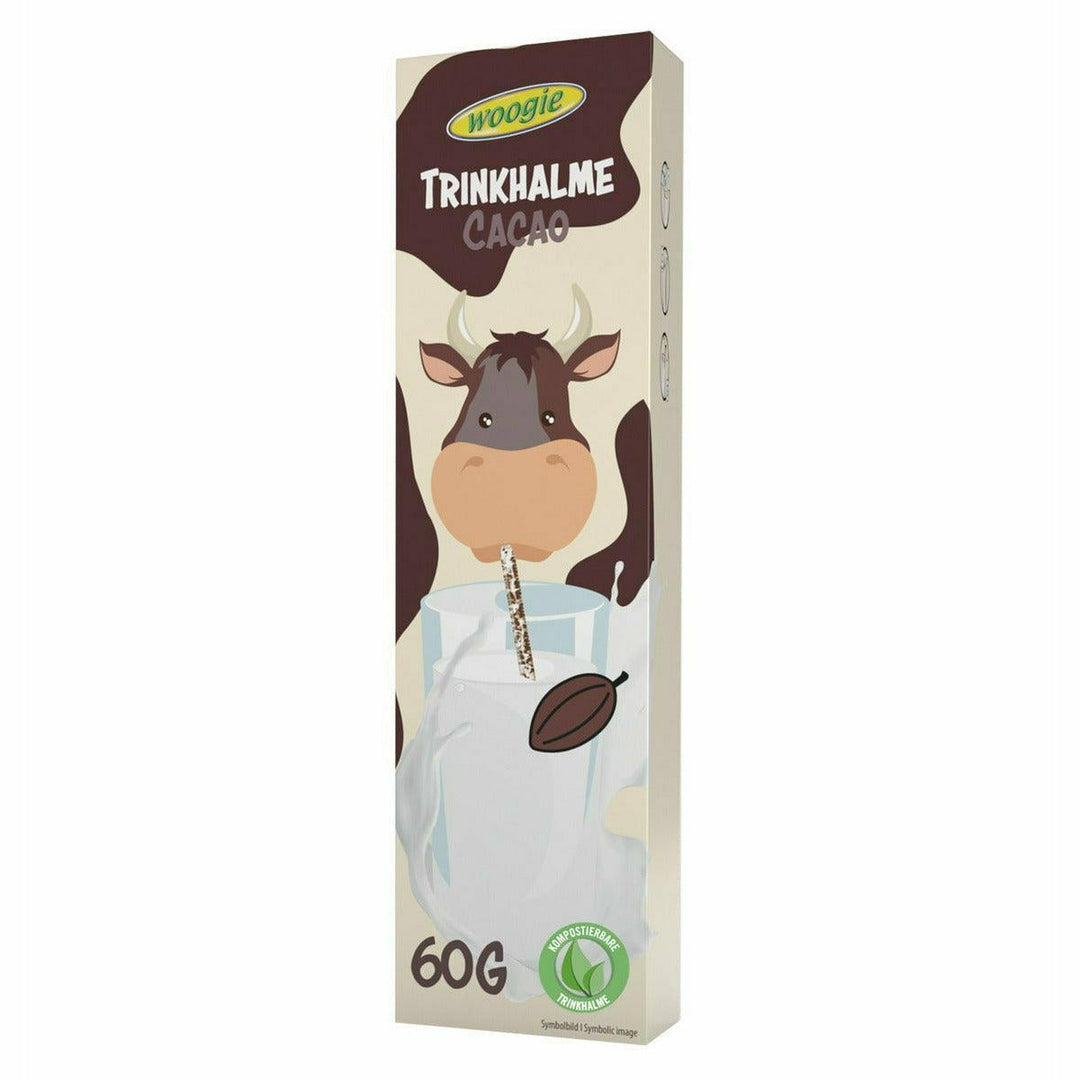 Woogie Trinkhalme Kakao 60g (10x6g) im Outlet Sale