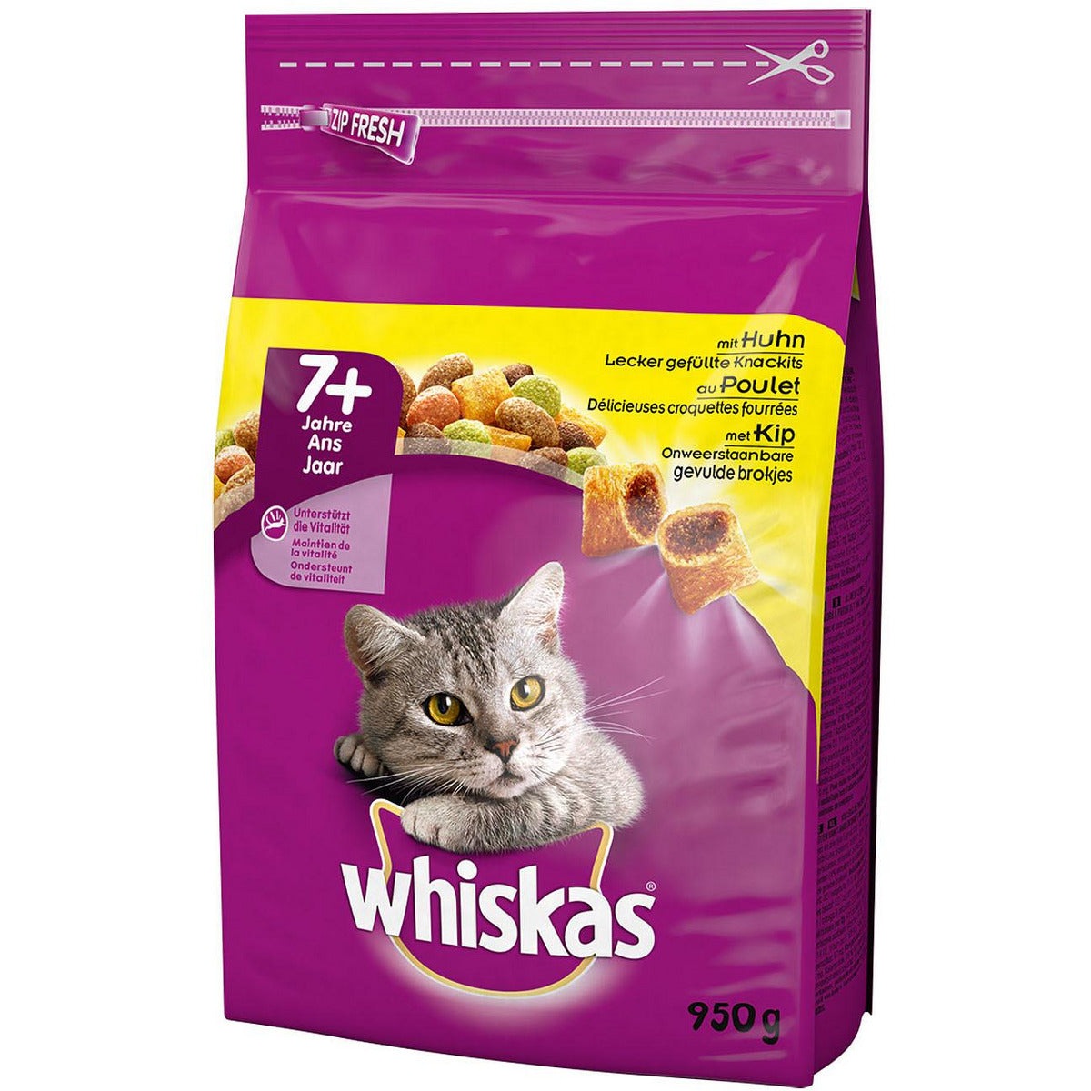 Whiskas Trockenfutter mit Huhn 7+ Monate  950g