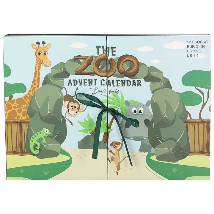 Apollo Socken-Adventskalender «Zoo» – Verpackung vorne