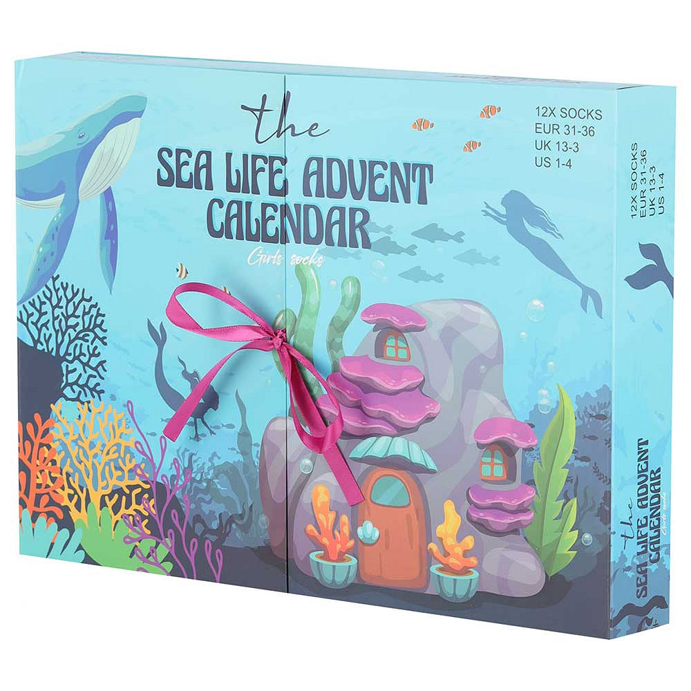 Apollo Socken-Adventskalender Mädchen 12 Paar «Sea Life»