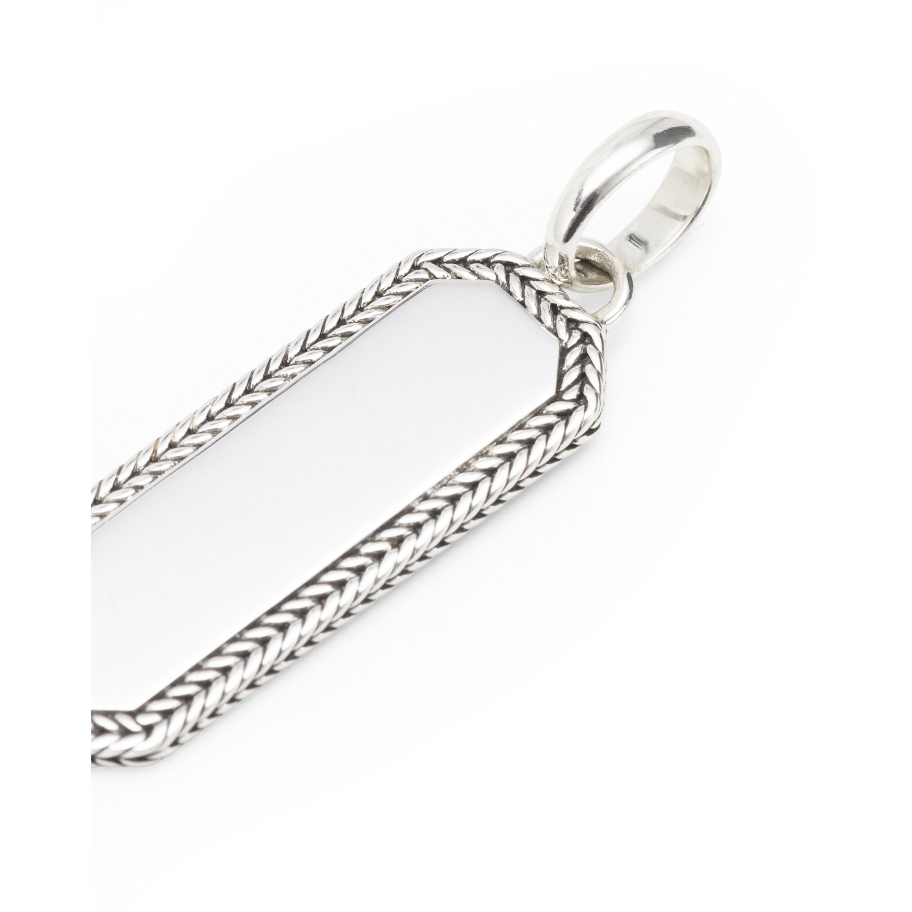 Buddha to Buddha Barbara Octagon Tag Hanger Zilver
