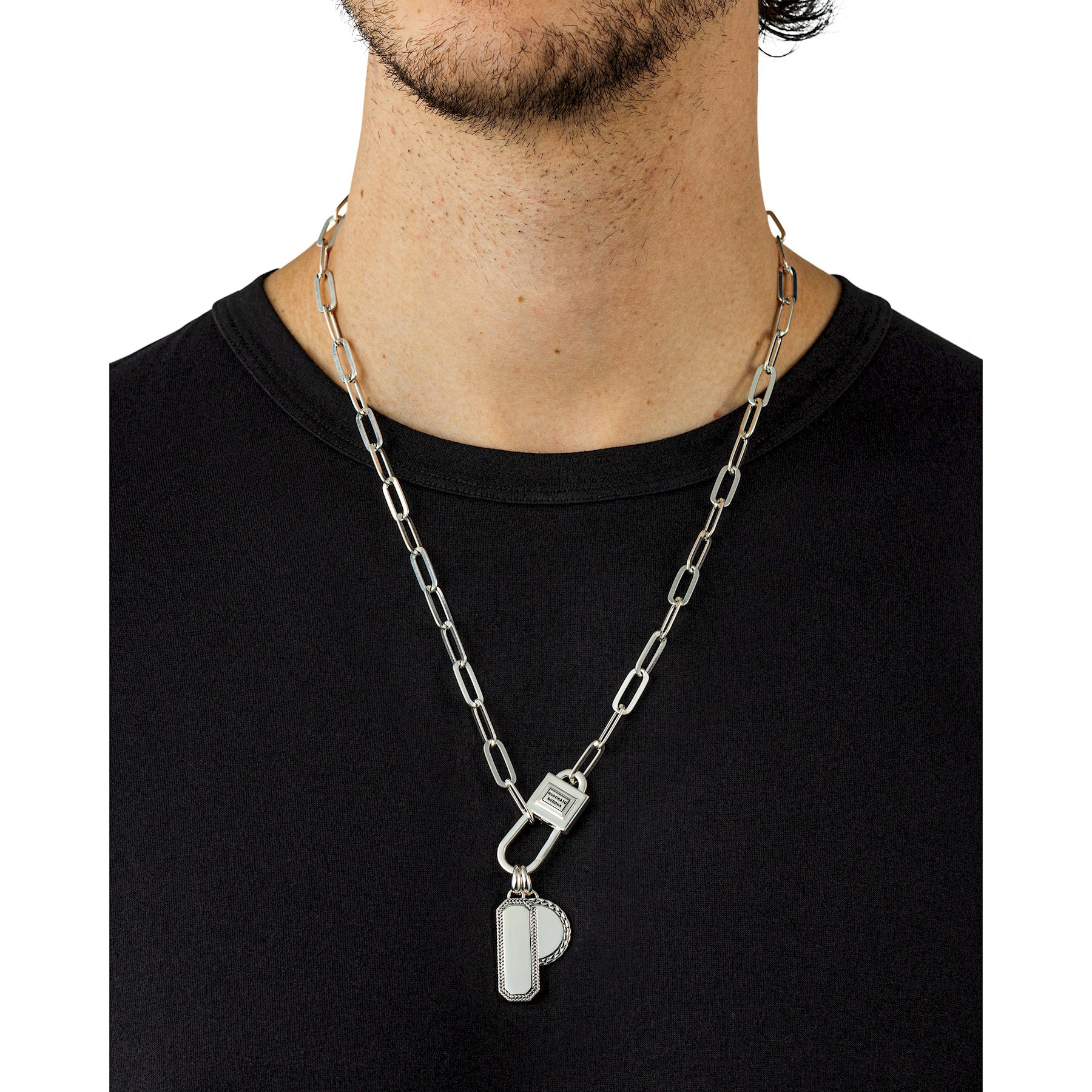 Buddha to Buddha Barbara Octagon Tag Hanger Zilver