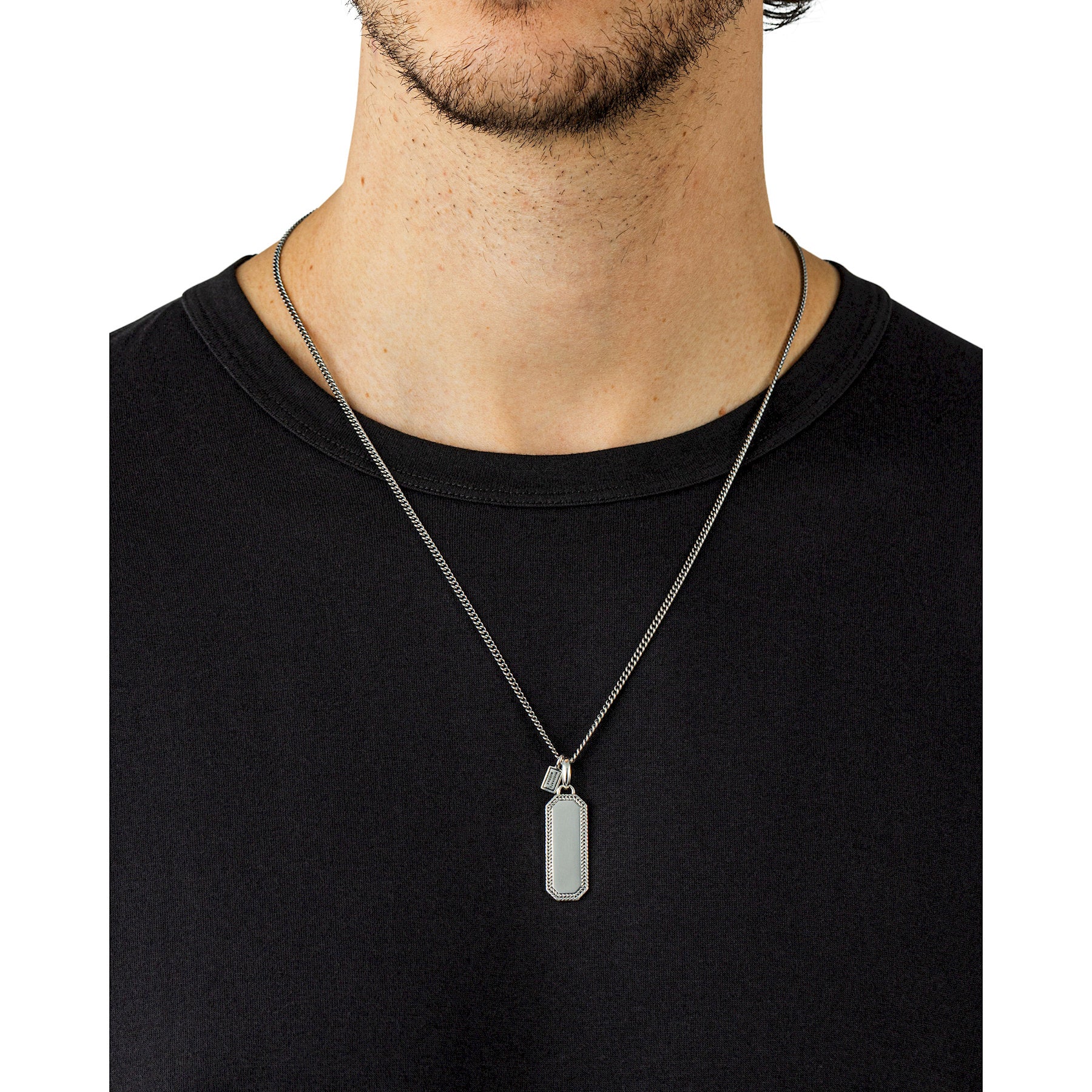 Buddha to Buddha Barbara Octagon Tag Hanger Zilver