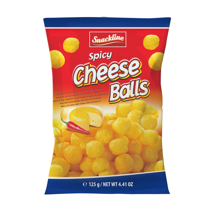 Snackline Spicy Cheese Balls Maissnack 125g
