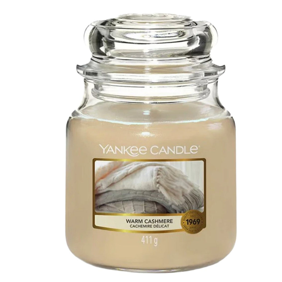 Yankee Candle Warm Cashmere Duftkerze - mittel (411g)