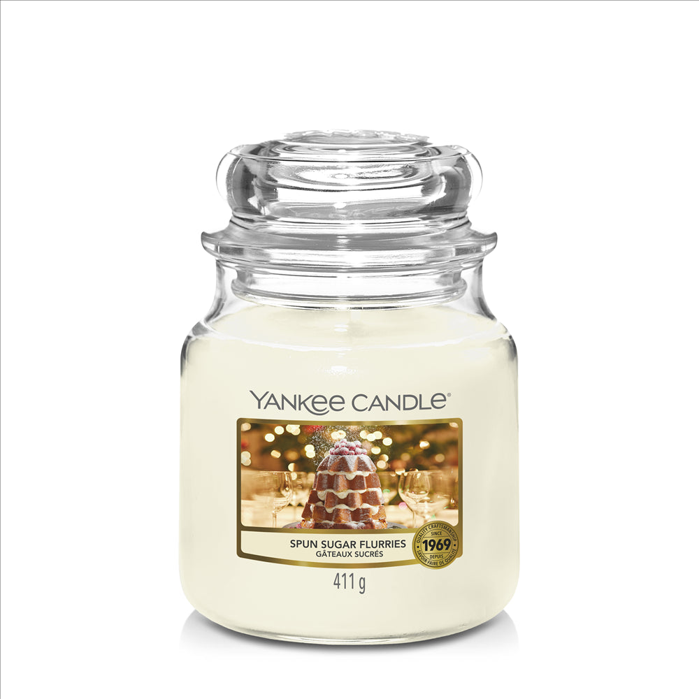 Yankee Candle Dekoration Spun Sugar Flurries medium Jar (mittel)