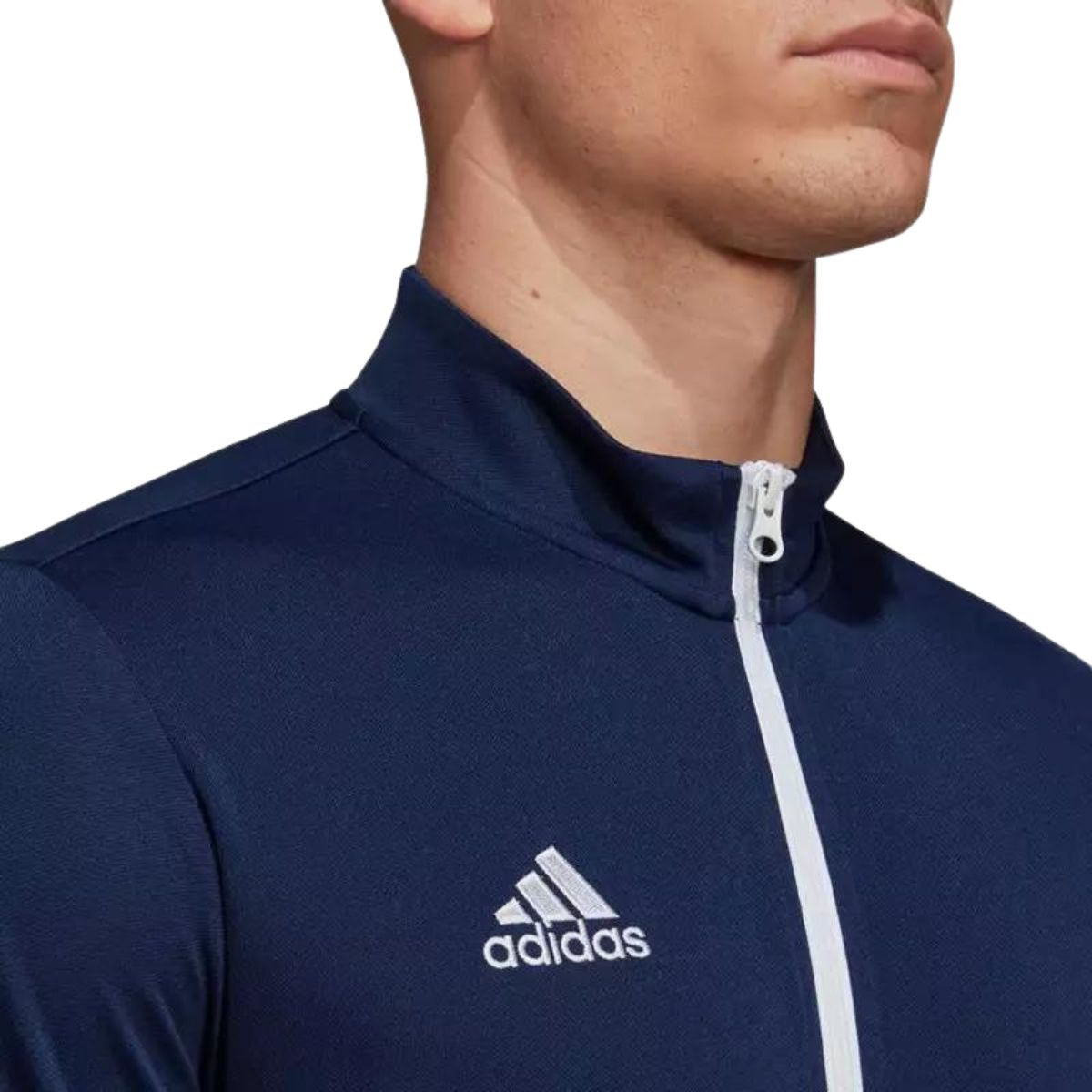 Adidas Men Entrada 22 Track Jacket Navy Blue/White