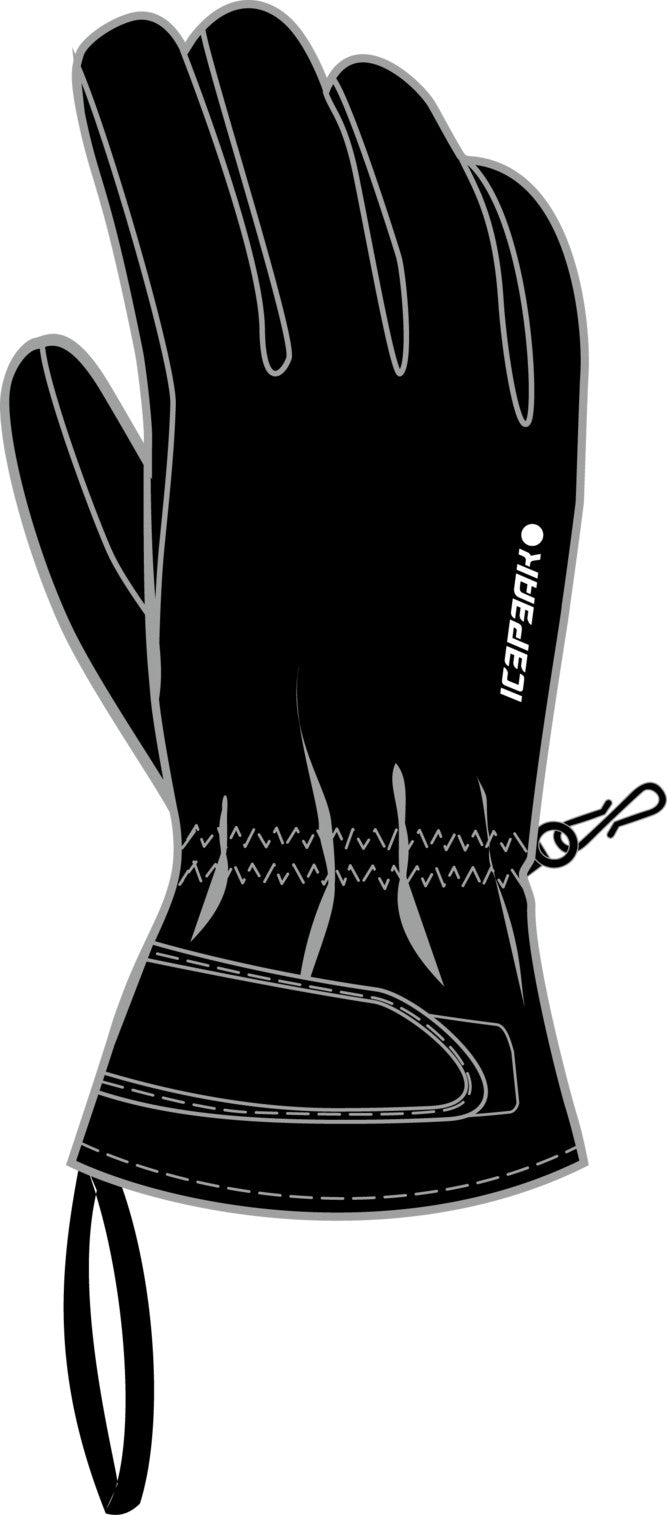 Icepeak Hayden Jr Handschuh Kinder – Basic black