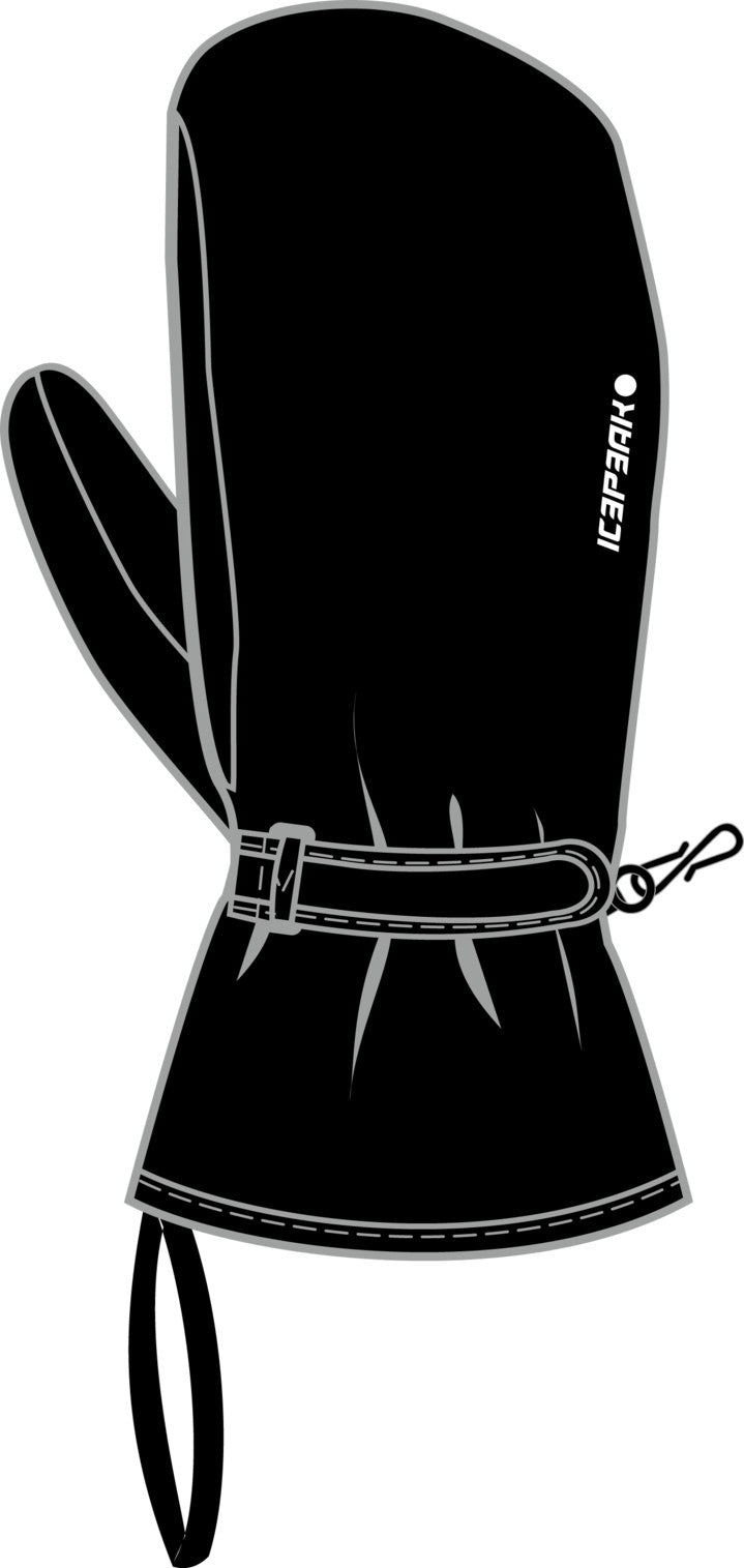 Icepeak Haysville Jr Fäustling Kinder – Basic black