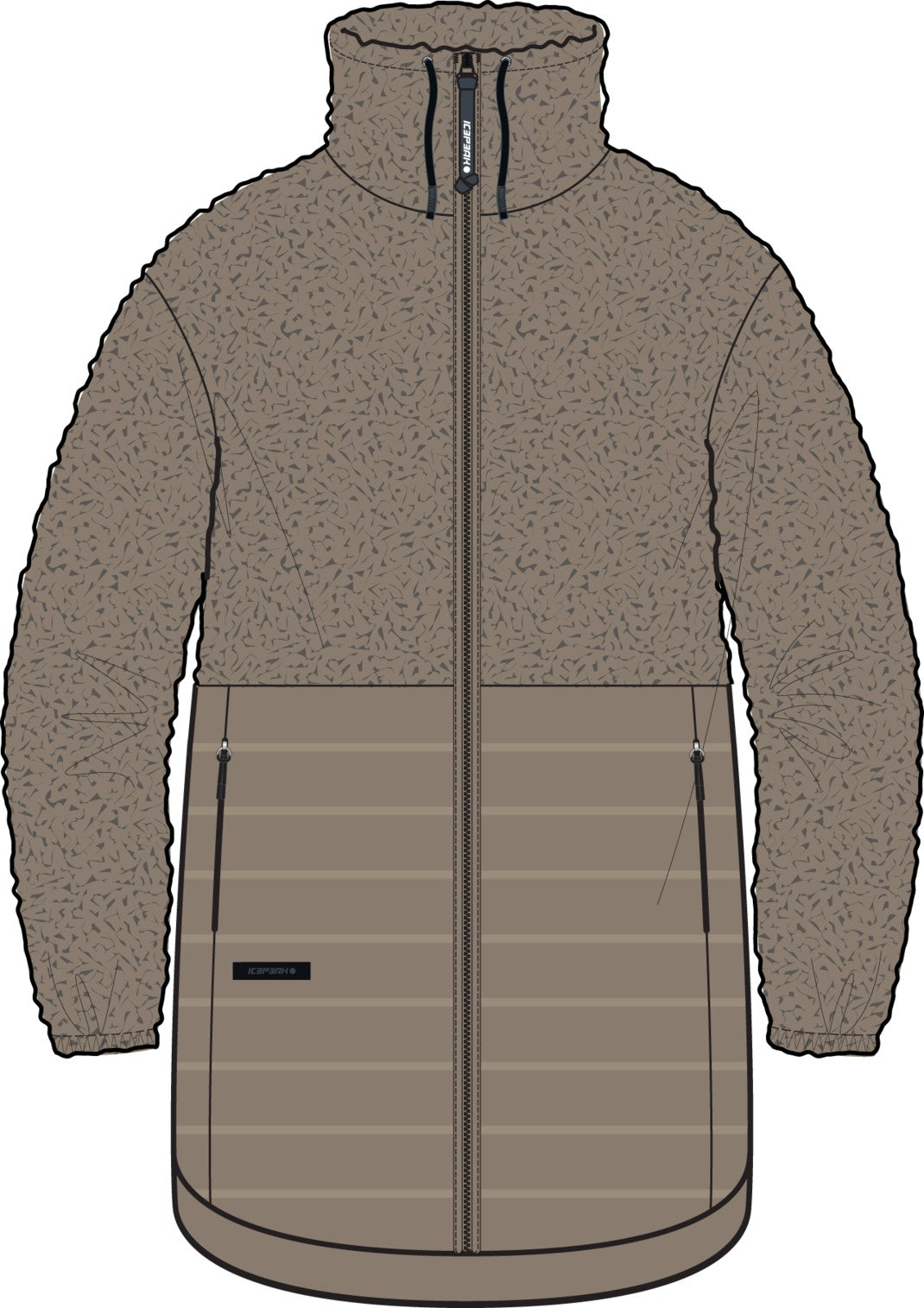 Icepeak Adata Mantel Damen – Cafe au lait