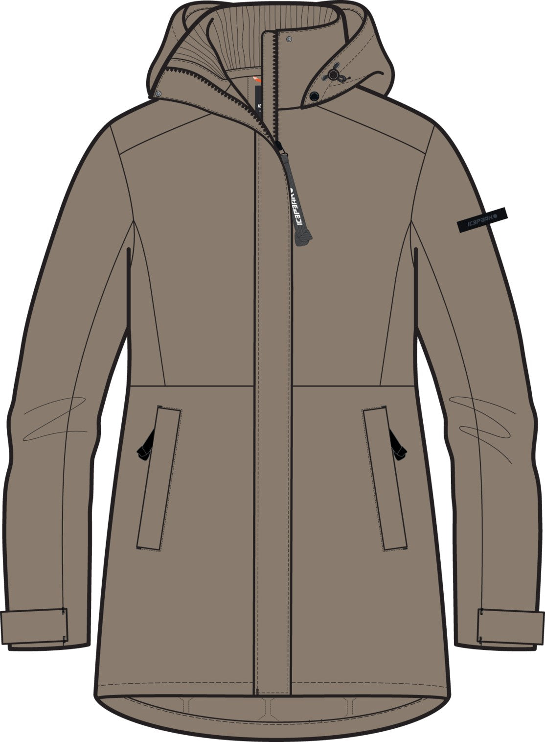 Icepeak Alna Jacke Damen – Cafe au lait
