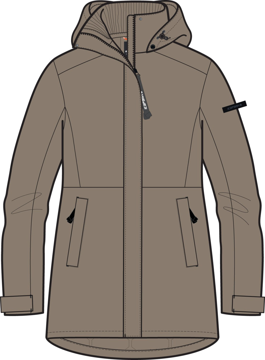 Icepeak Alna Jacke Damen – Cafe au lait