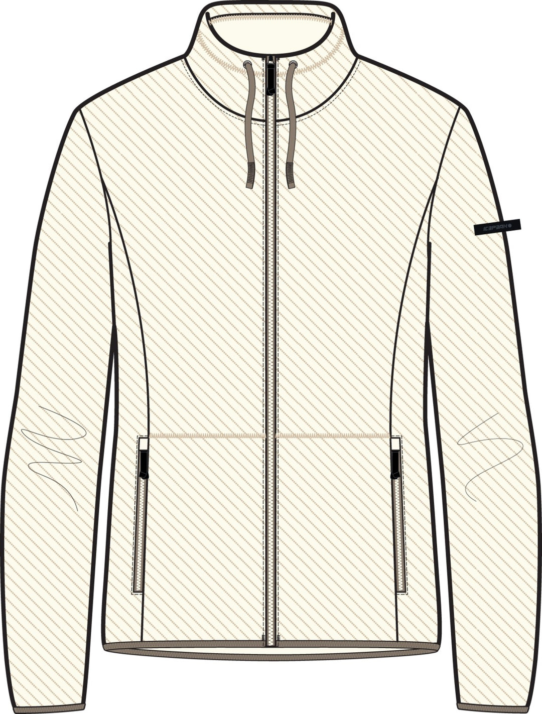 Icepeak Addison Midlayer Damen – Natural white