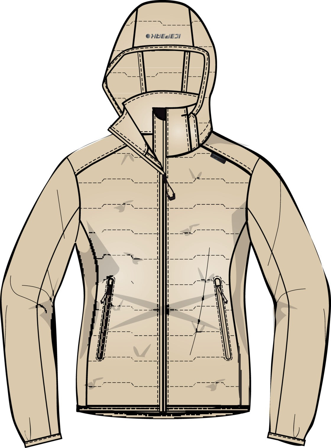 Icepeak Burlison Softshelljacke Damen – Beige