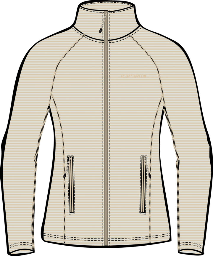 Icepeak Brawley Fleecejacke Damen – Beige
