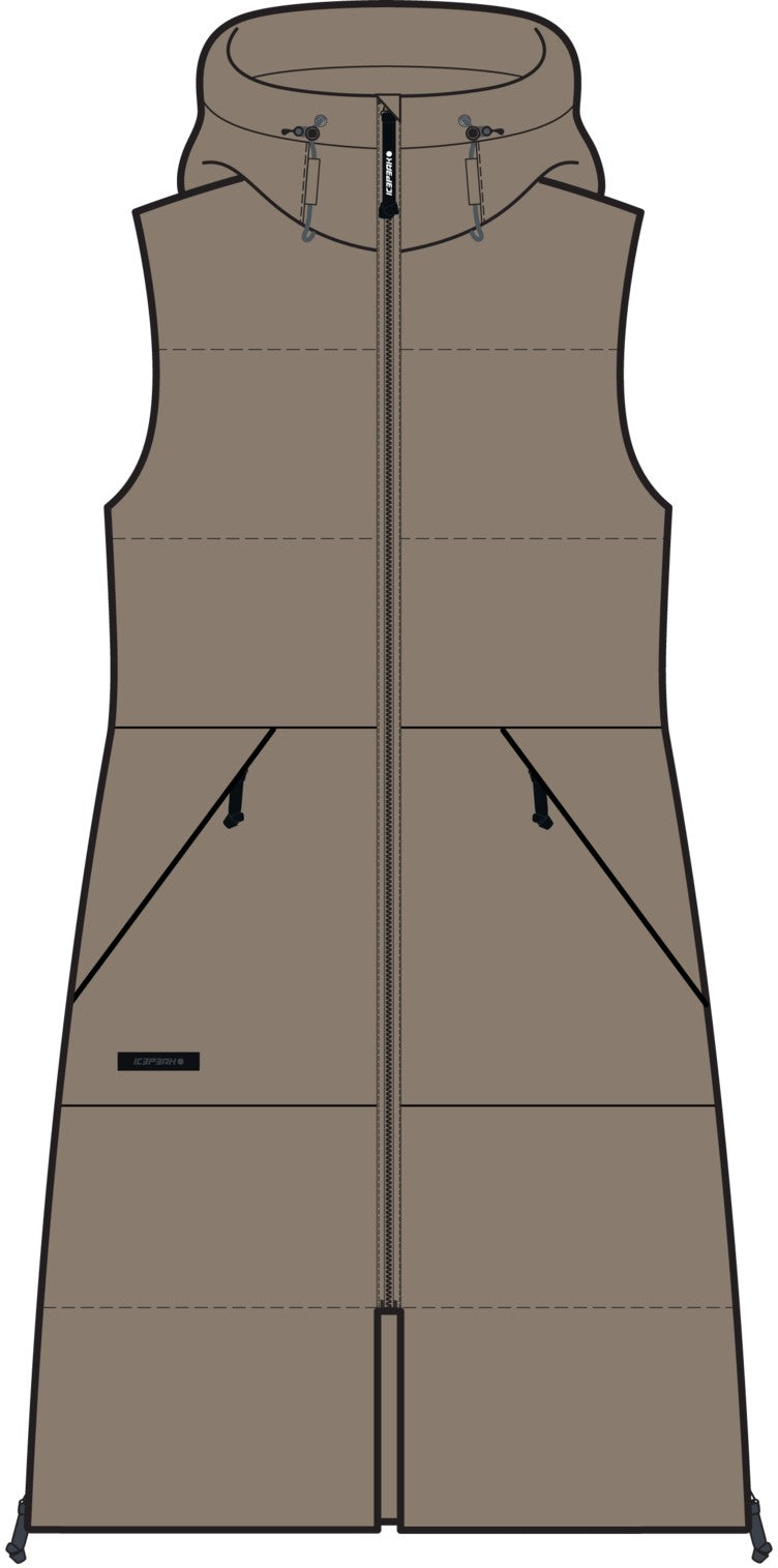 Icepeak Ardes Weste Damen – Cafe au lait