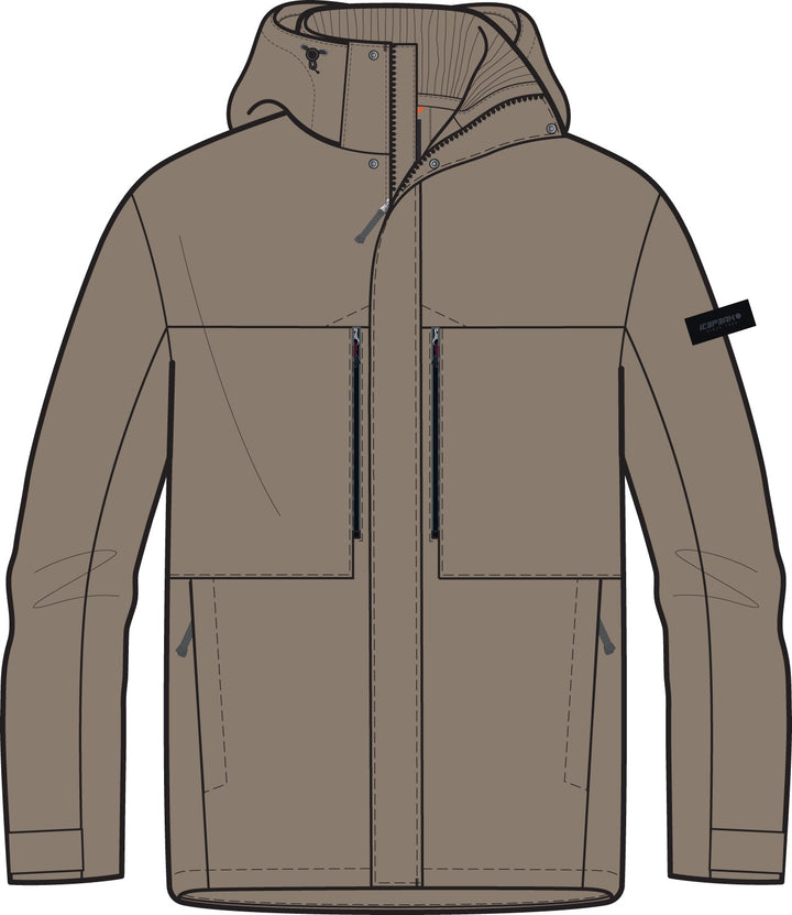 Icepeak Alston Jacke Herren – Cafe au lait