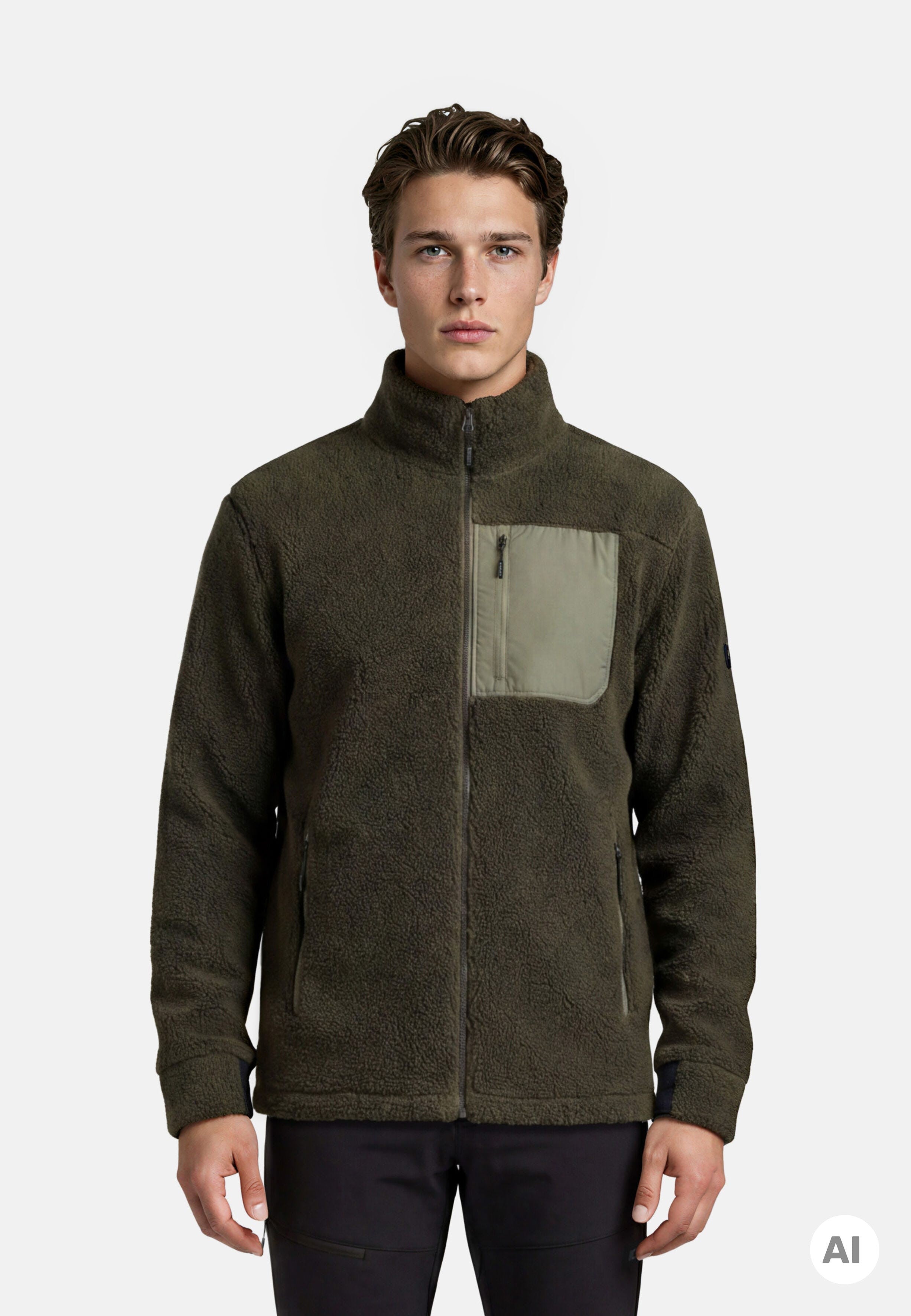 Icepeak Mohawk Fleecejacke Herren – Olive