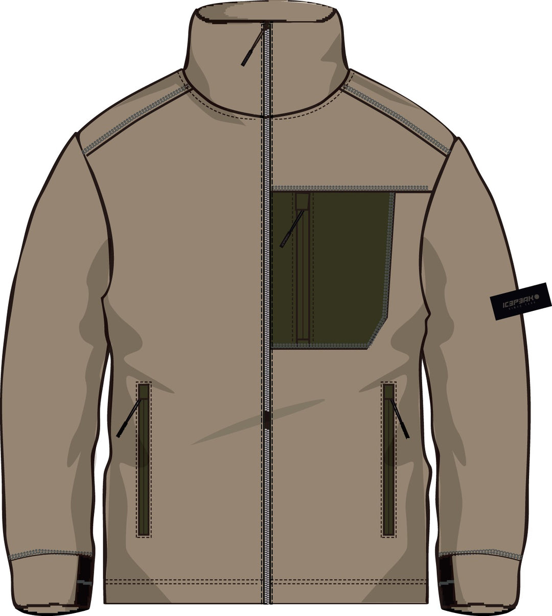 Icepeak Mohawk Fleecejacke Herren – Cafe au lait