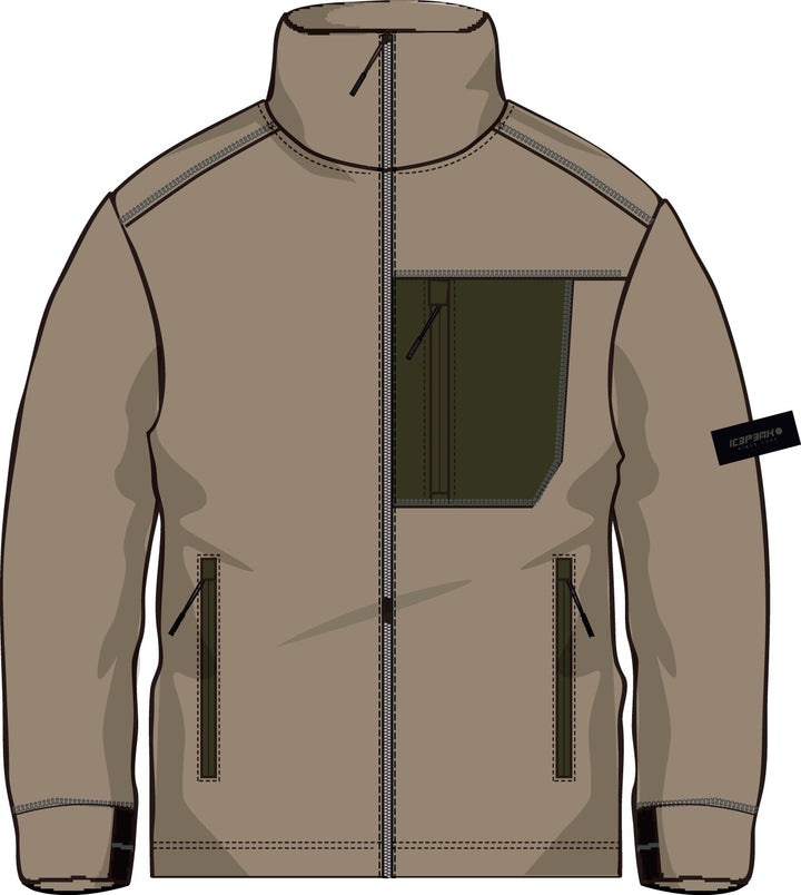 Icepeak Mohawk Fleecejacke Herren – Cafe au lait