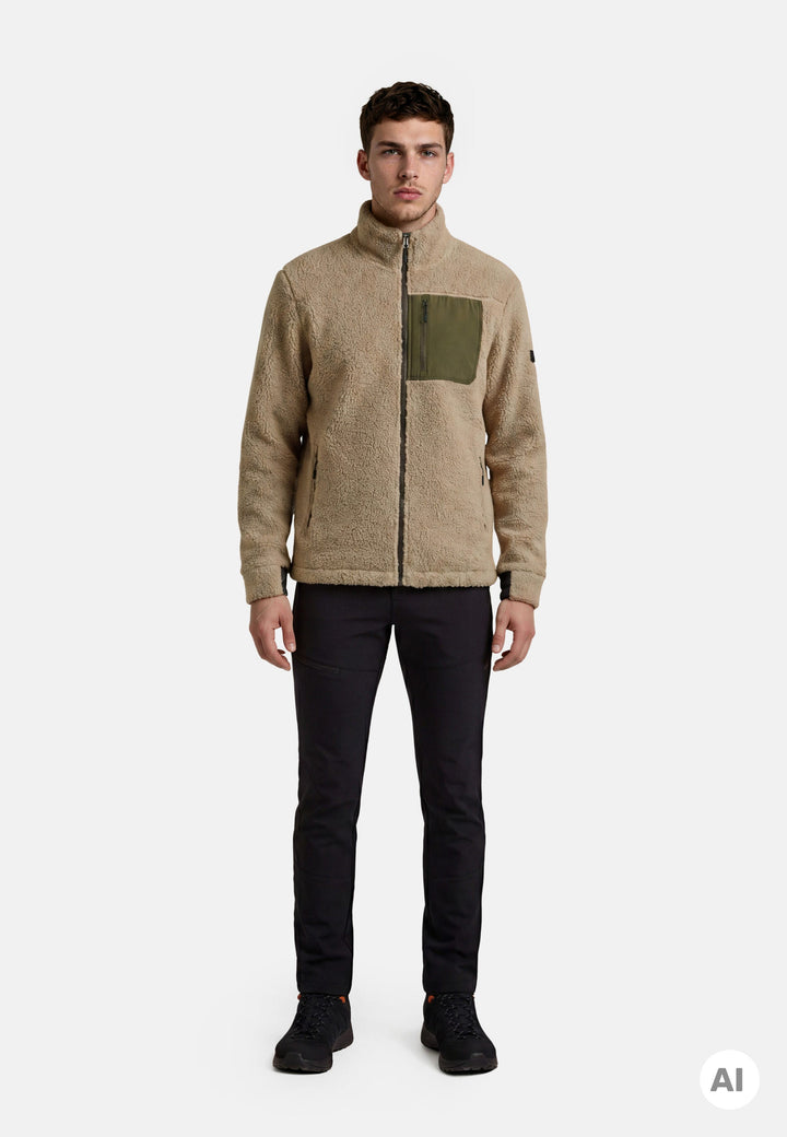 Icepeak Mohawk Fleecejacke Herren – Cafe au lait