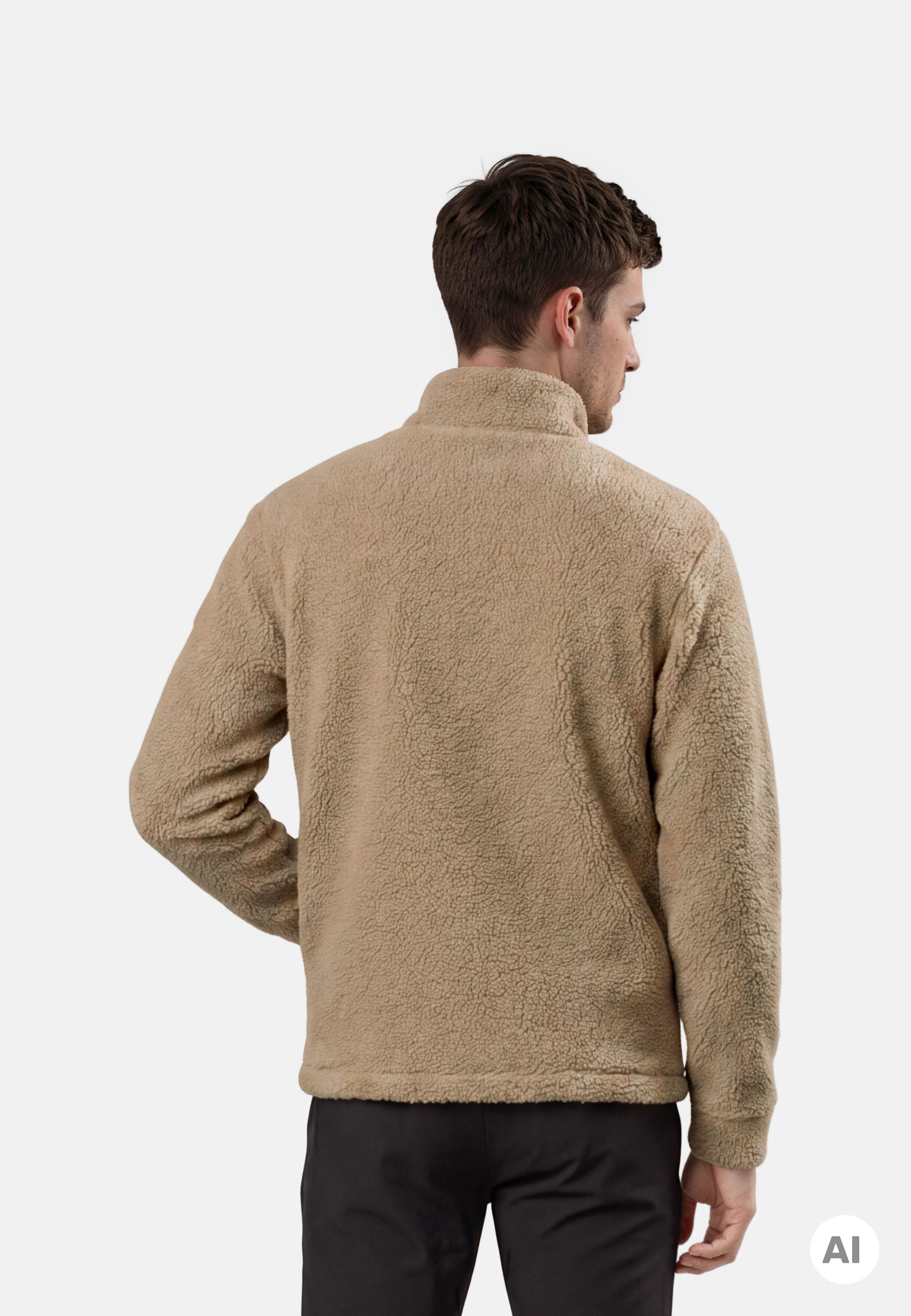 Icepeak Mohawk Fleecejacke Herren – Cafe au lait