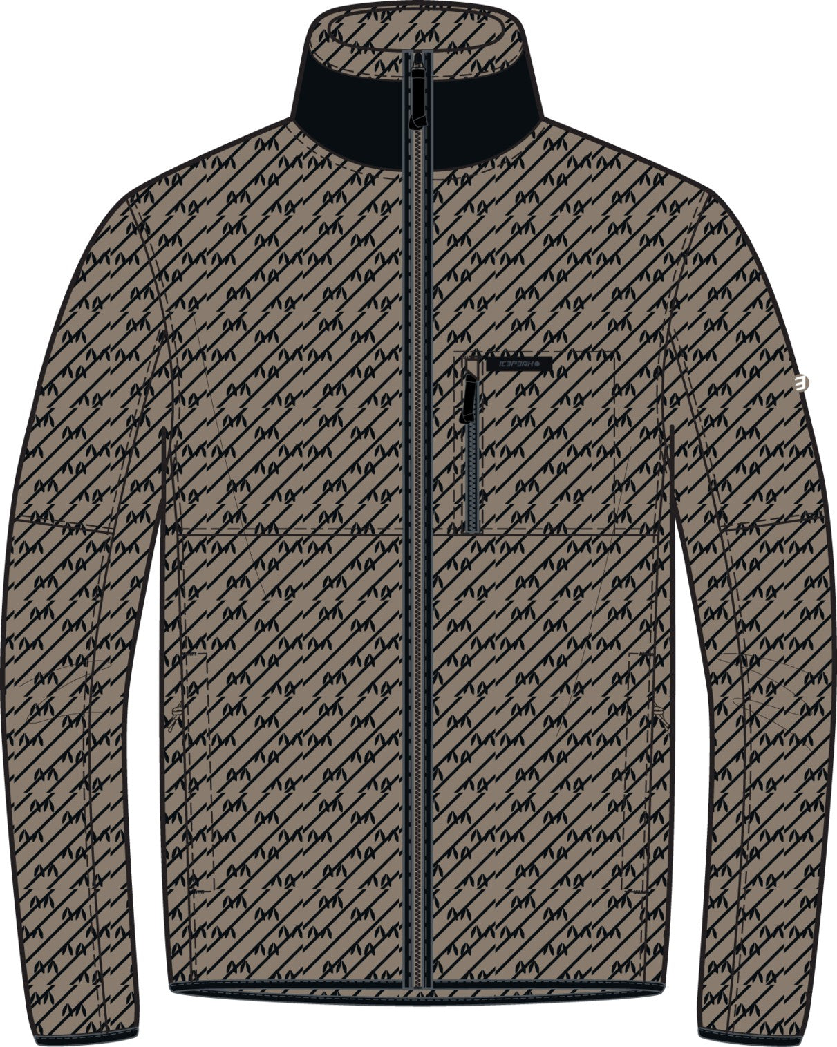 Icepeak Agarat Midlayer Herren – Cafe au lait