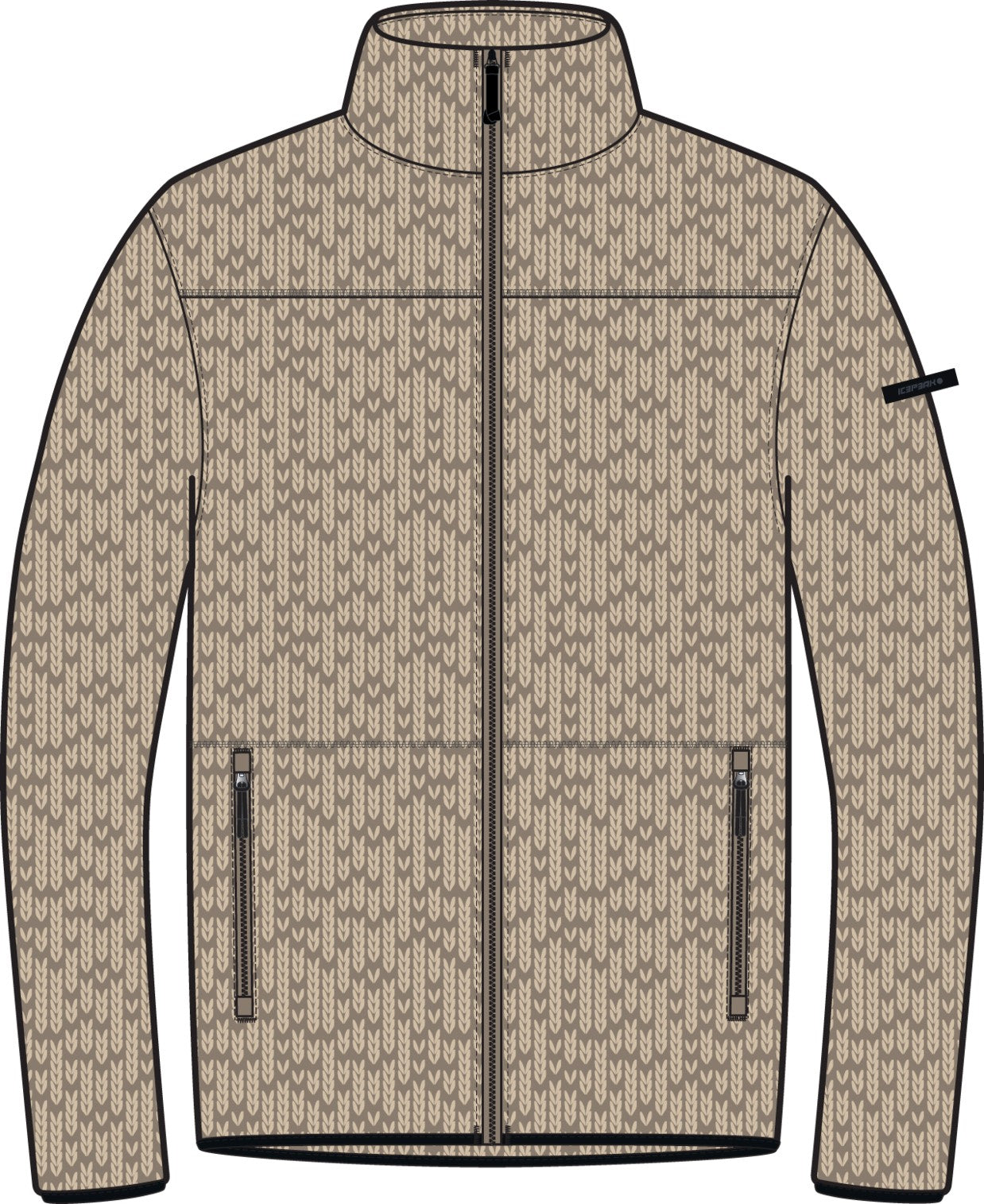 Icepeak Adrian Midlayer Herren – Cafe au lait