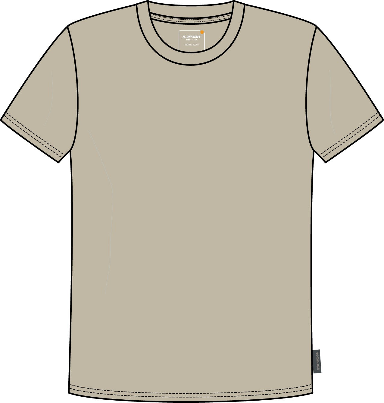 Icepeak Grenada T-Shirt Herren – Cement