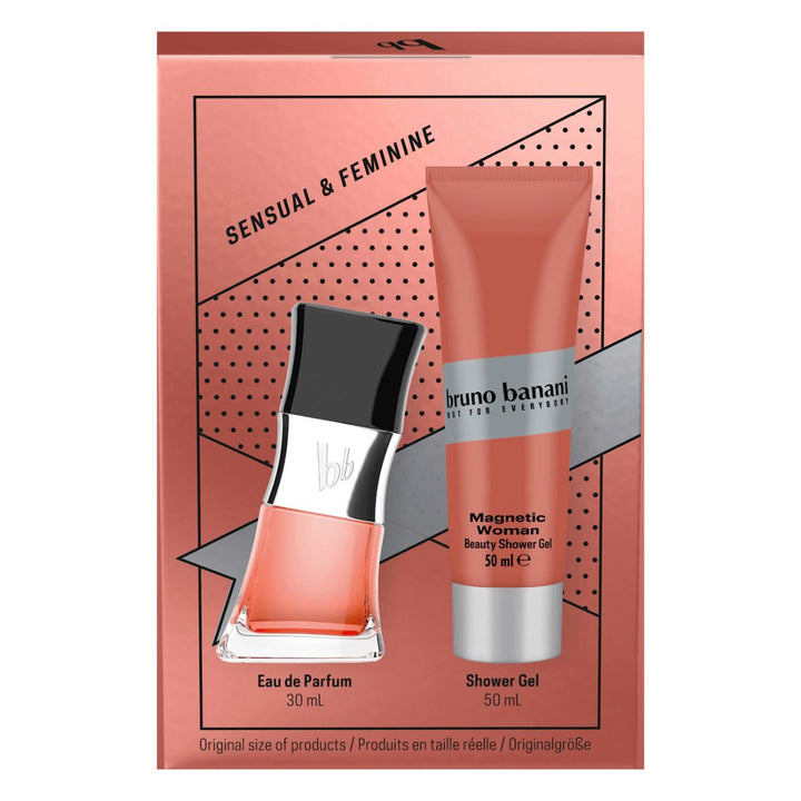 Bruno Banani Magnetic Women EDT 30ml und Duschgel 50ml Geschenkset