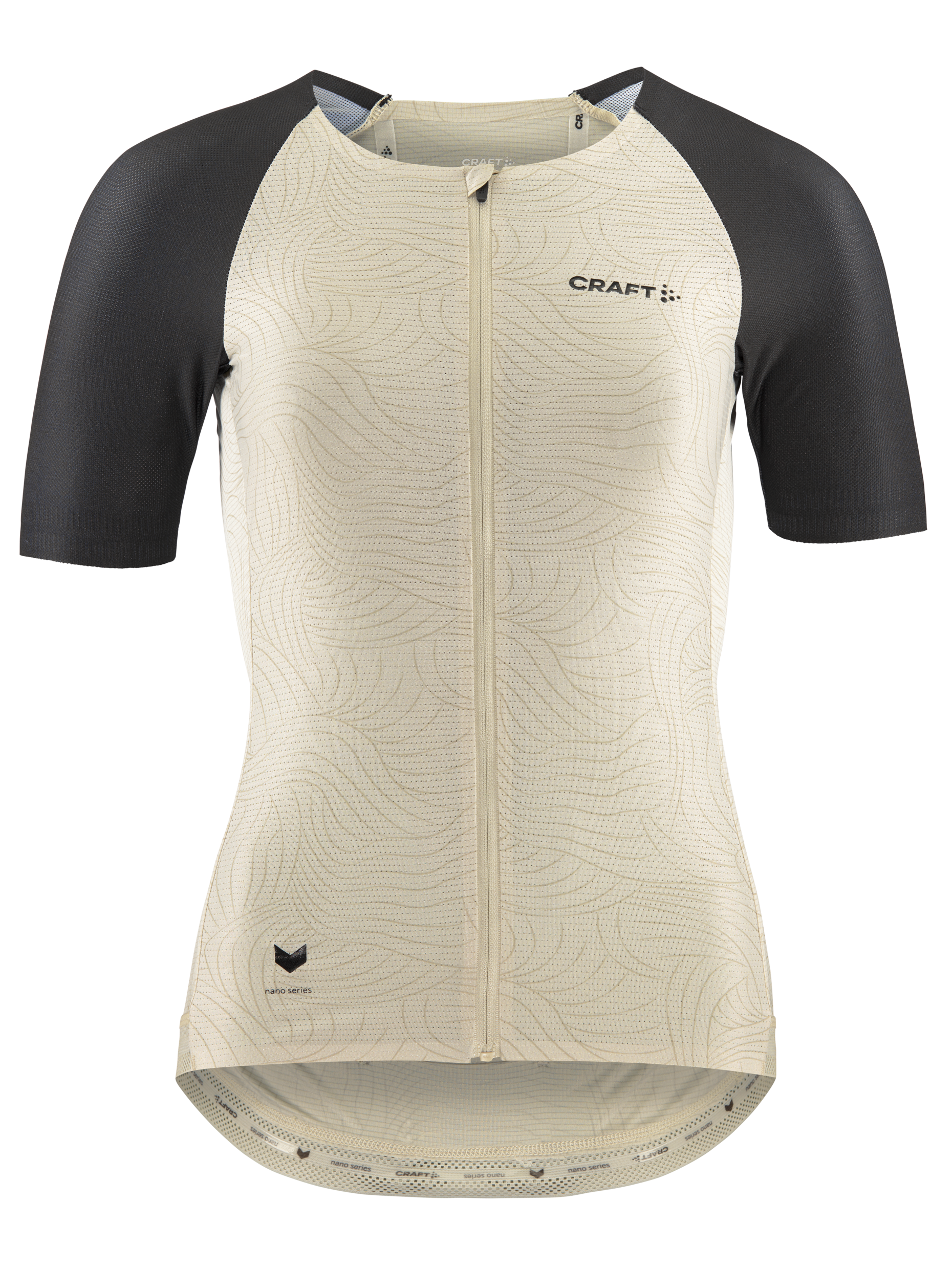 Craft PRO Nano Velotrikot Damen – Beige/Schwarz