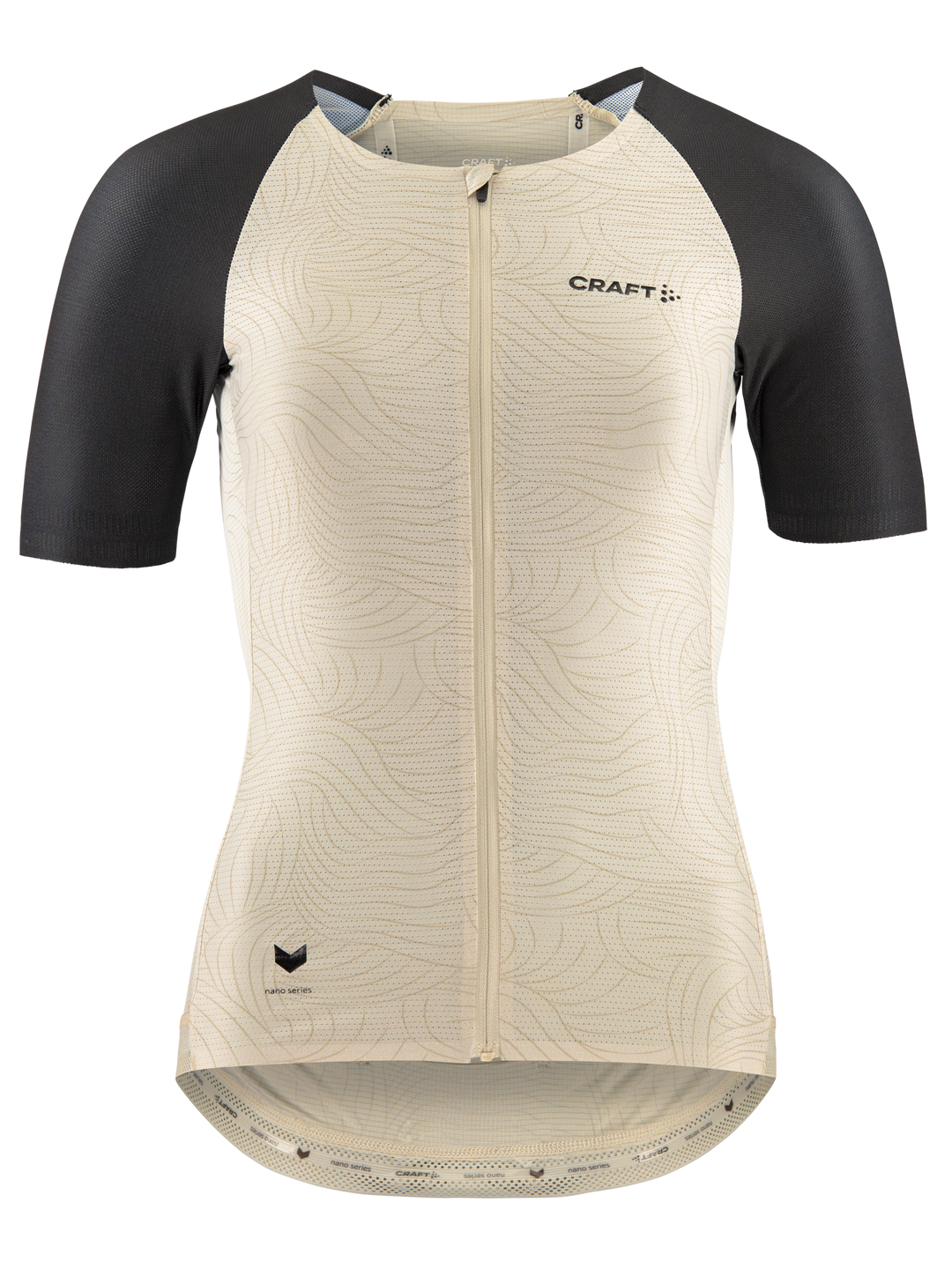 Craft PRO Nano Velotrikot Damen – Beige/Schwarz