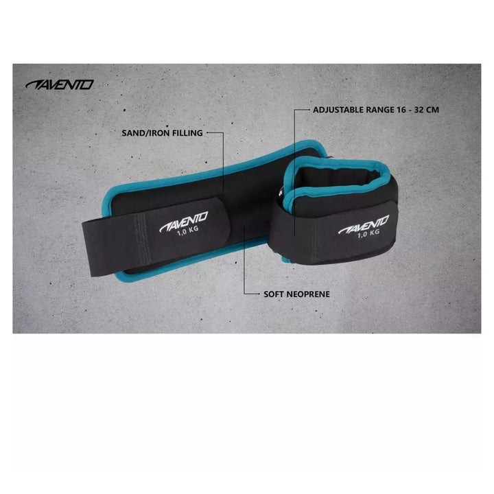 Avento Knöchelgewicht Neopren 2x1kg