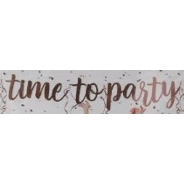Party--Dekorationsartikel Girlande Time To Party 2,5M
