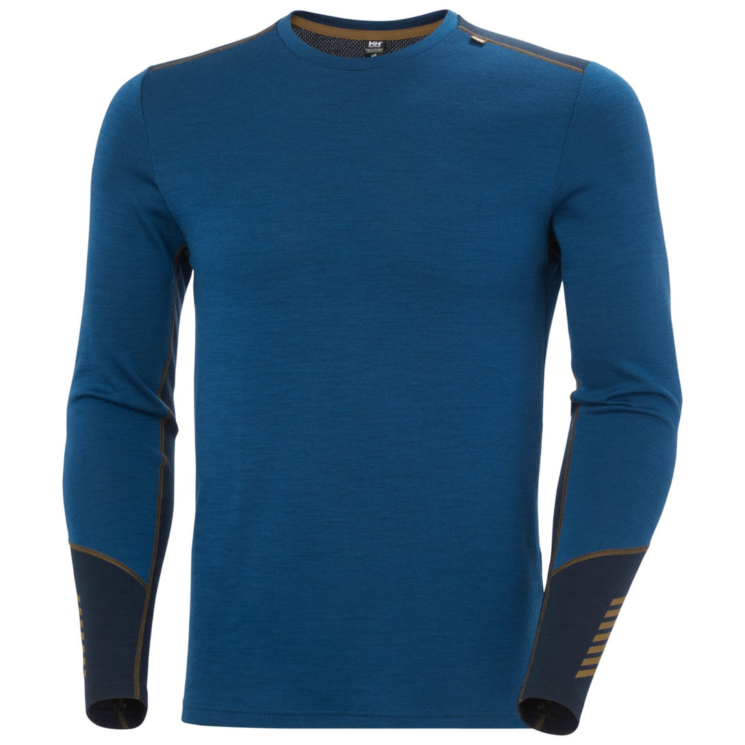 Helly Hansen Lifa Merino Midweight Crew Funktionsshirt Herren – Dark Blue