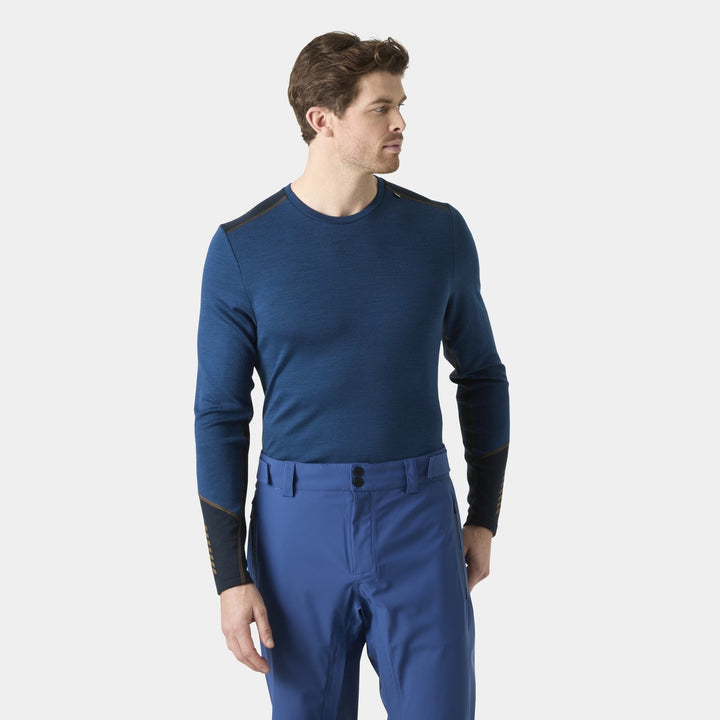 Helly Hansen Lifa Merino Midweight Crew Funktionsshirt Herren – Dark Blue