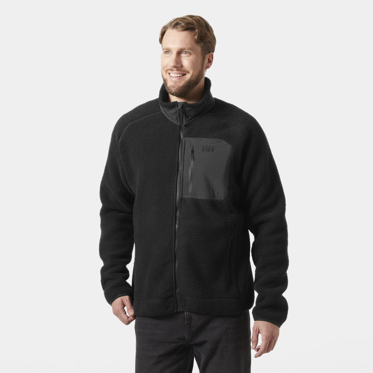 Helly Hansen Panorama Pile Block Fleecejacke Herren – Black