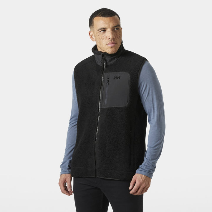 Helly Hansen Panorama Pile Block Fleeceweste Herren – Black
