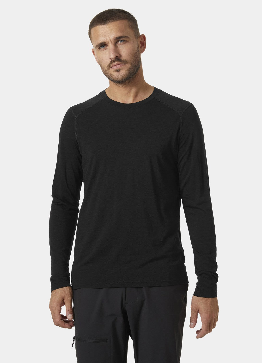 Helly Hansen Durawool Crew Funktionsshirt Herren – Black