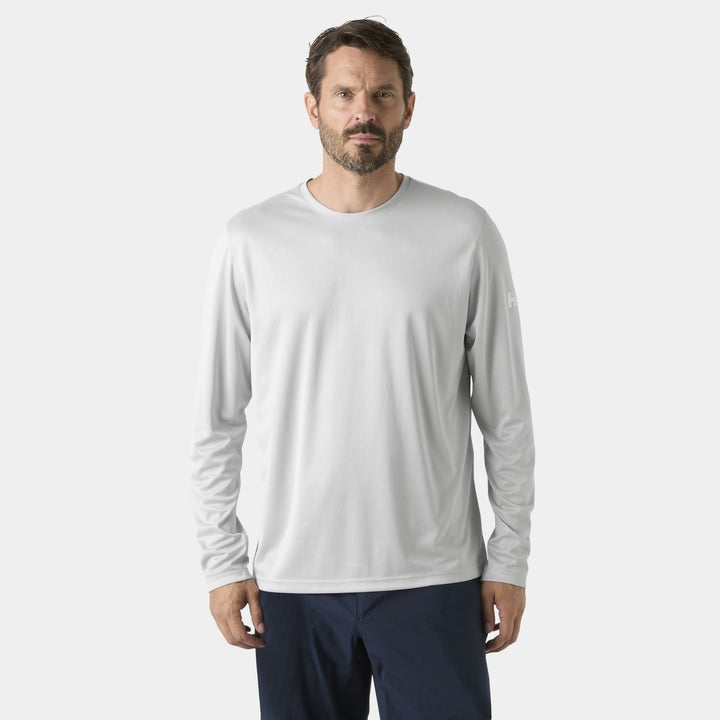 Helly Hansen Tech Crew 2.0 Langarmshirt Herren – Grey fog
