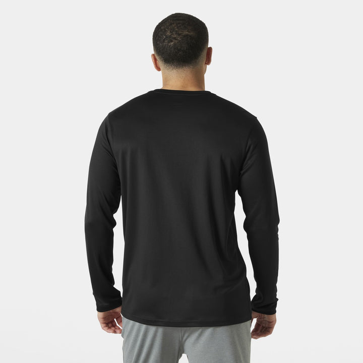 Helly Hansen Tech Crew 2.0 Langarmshirt Herren – Ebony